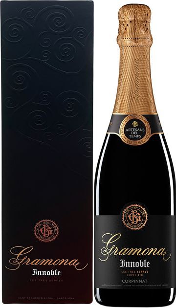 Вино ігристе Gramona Innoble Brut Nature Corpinnat  сух біле 12% 0.75 л gift box